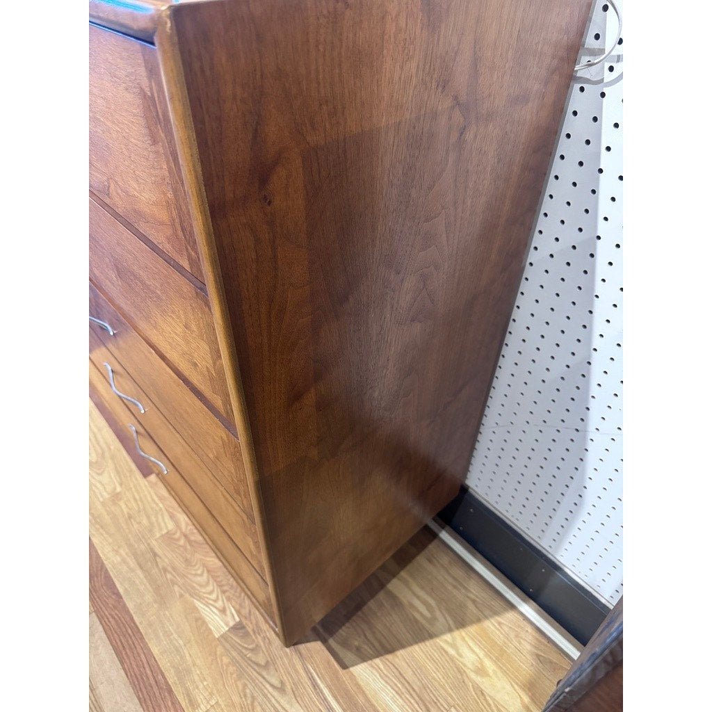 Vintage Lane Acclaim Mid Century Walnut Highboy Dresser - MST GoodsLane