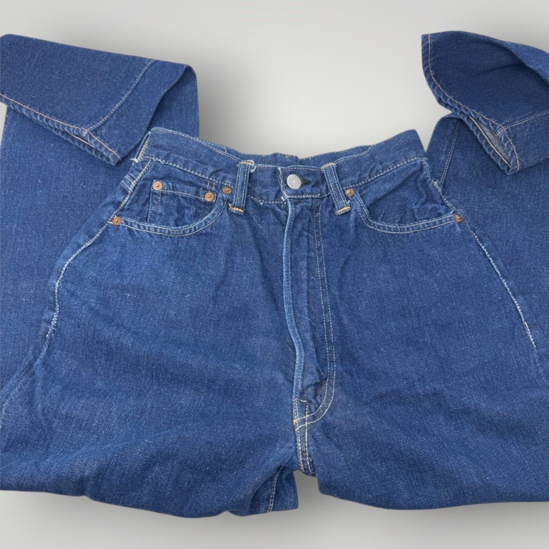 Vintage Levi's Big E 701 Women's Selvedge 1940s Full Hip Thigh 26" Waist XS sz 2 - MST GoodsVintage
