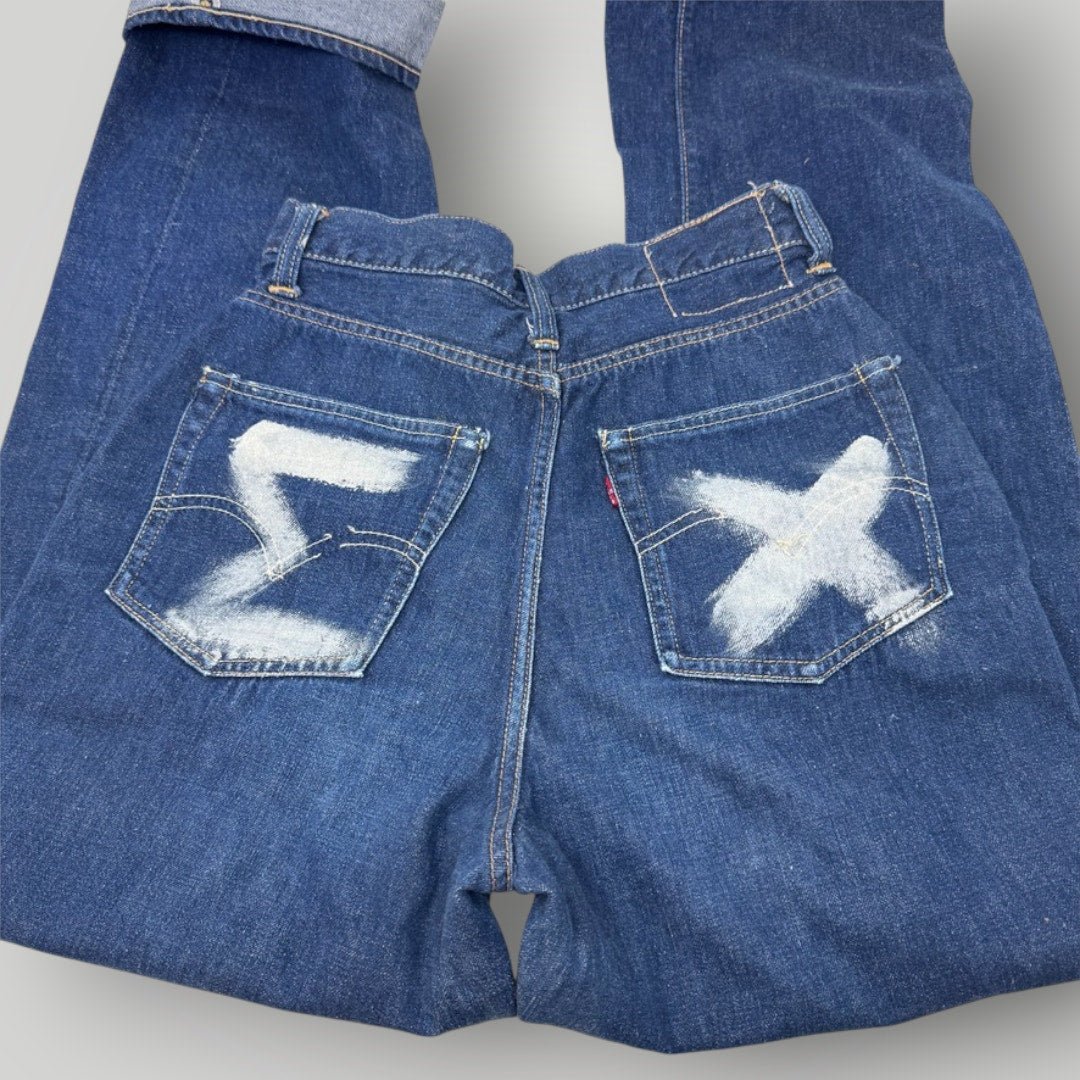 Vintage Levi's Big E 701 Women's Selvedge 1940s Full Hip Thigh 26" Waist XS sz 2 - MST GoodsVintage