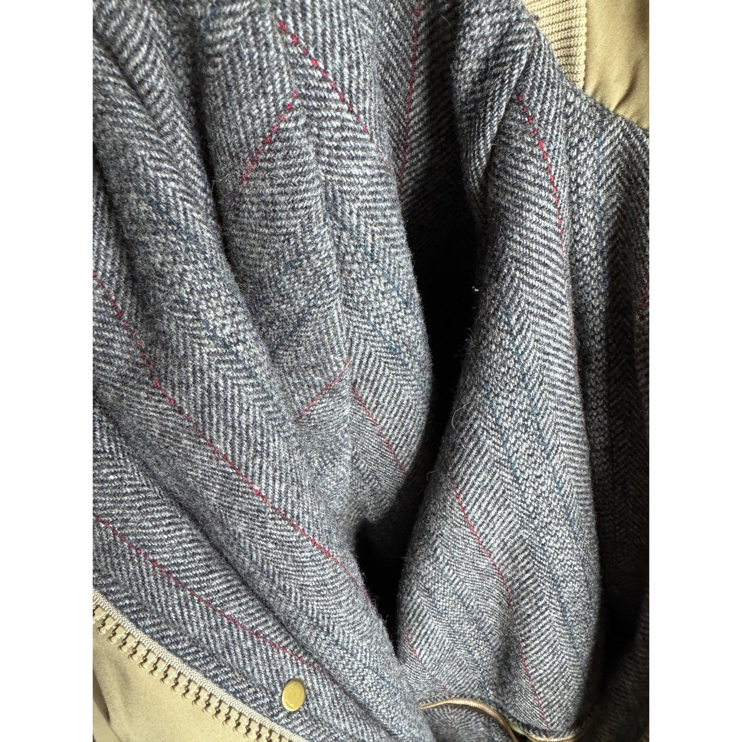 Vintage LL Bean Khaki Tan Stadium Parka Overcoat Mens Wool Lined M Men's - MST GoodsL.L.Bean