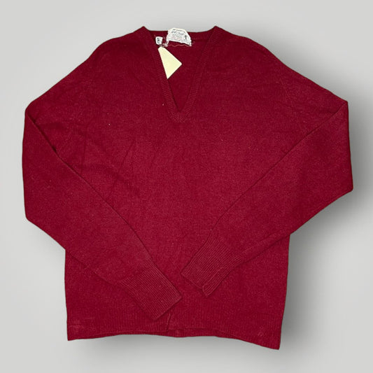 Vintage Lord and Taylor Man's Shop Lambswool V-Neck Sweater Red Men's XL - MST GoodsLord & Taylor