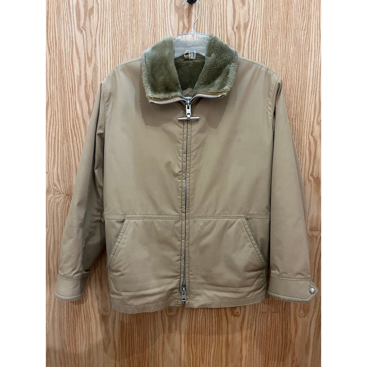 Vintage Mens Mighty Mac Fur Lined Coat Unique T - Handle Zipper - MST GoodsMighty Mac