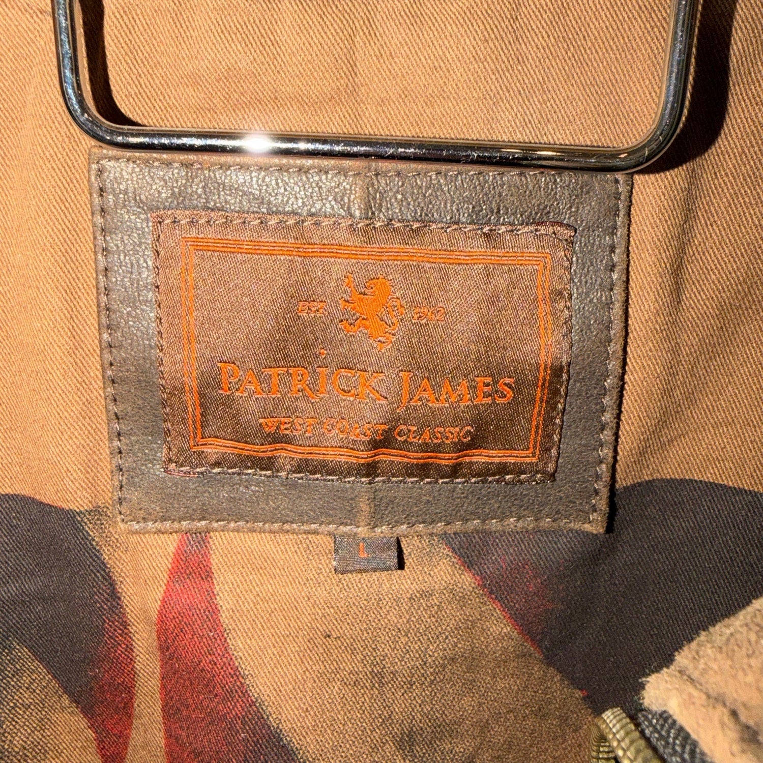 Vintage Patrick James Outerwear Vest Brown Leather Quilted Large Herringbone - MST GoodsPatrick James