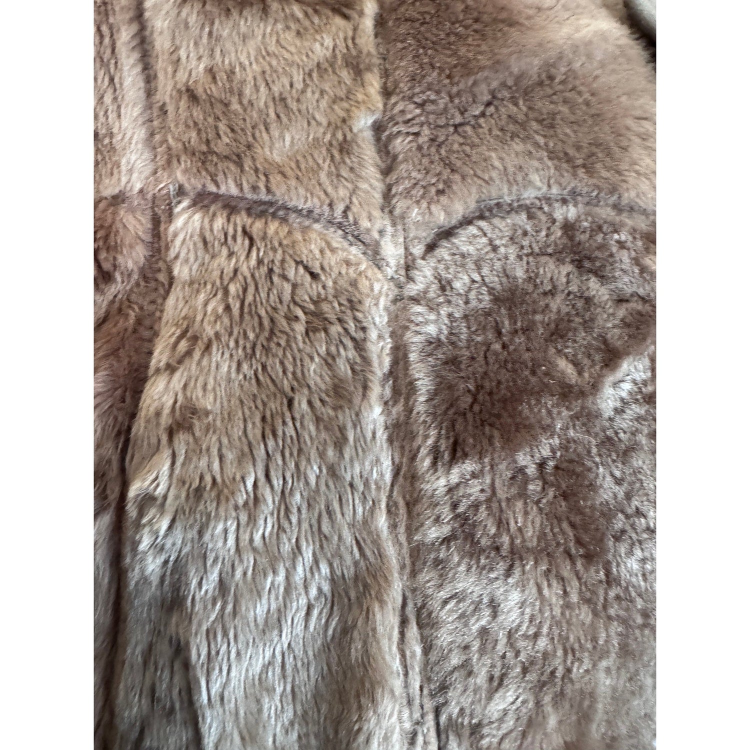 Vintage Sheepskin Shearling Fur Suede Penny Lane Style Medium Women Fitted - MST GoodsUnbranded