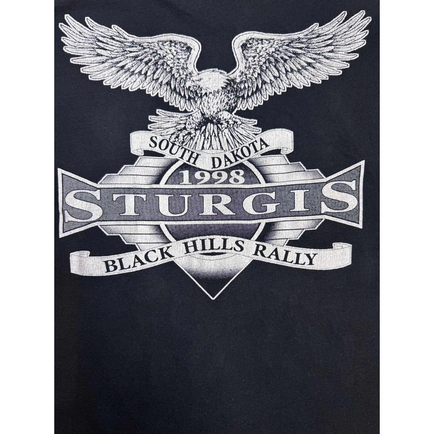 Vintage T-Shirt Bad to the Bone Sturgis 1998 Harley Davidson Biker Design XL - MST Goodsbiker design