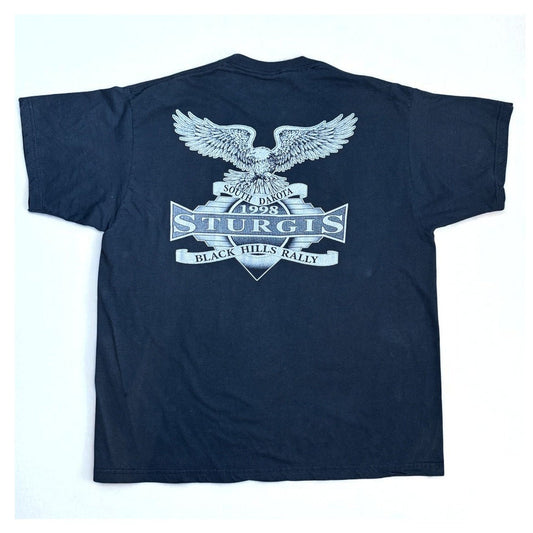 Vintage T-Shirt Bad to the Bone Sturgis 1998 Harley Davidson Biker Design XL - MST Goodsbiker design
