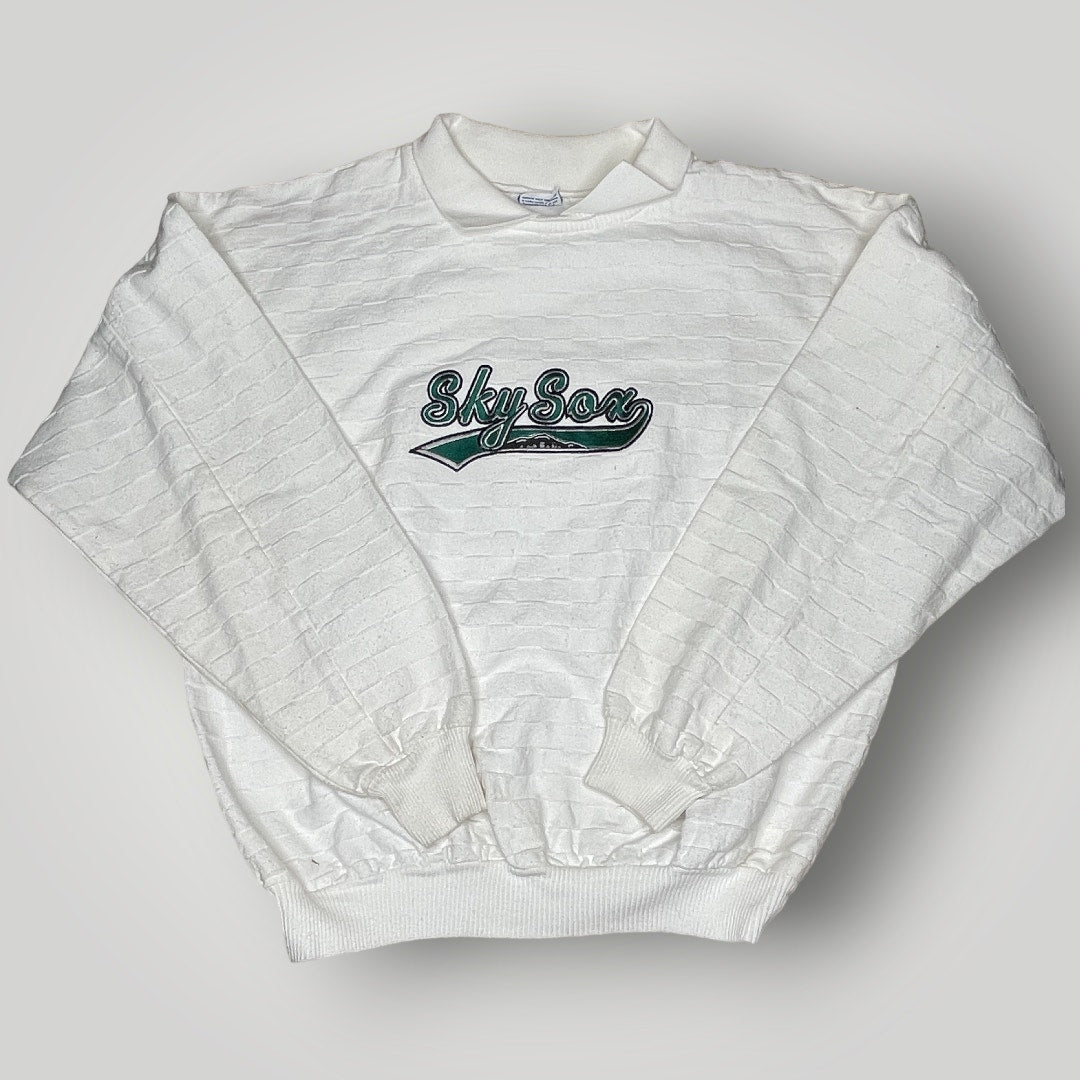 Vintage Top 1990s Sky Sox Cotton Pullover FV1245 Somers XL Cotton Baseball H - MST GoodsSomers
