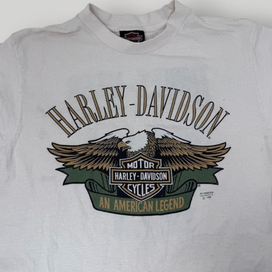 Vintage Top Harley Davidson Berlin 3D Emblem 1990s T-shirt Eagle Harley Korso Sm - MST GoodsHarley Davidson