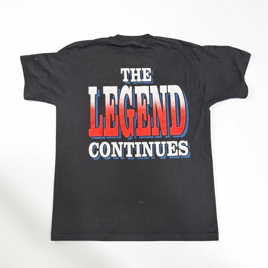 Vintage Tour T-Shirt Merle Haggard The Legend Continues Men's Medium Single St - MST GoodsFruit of the Loom
