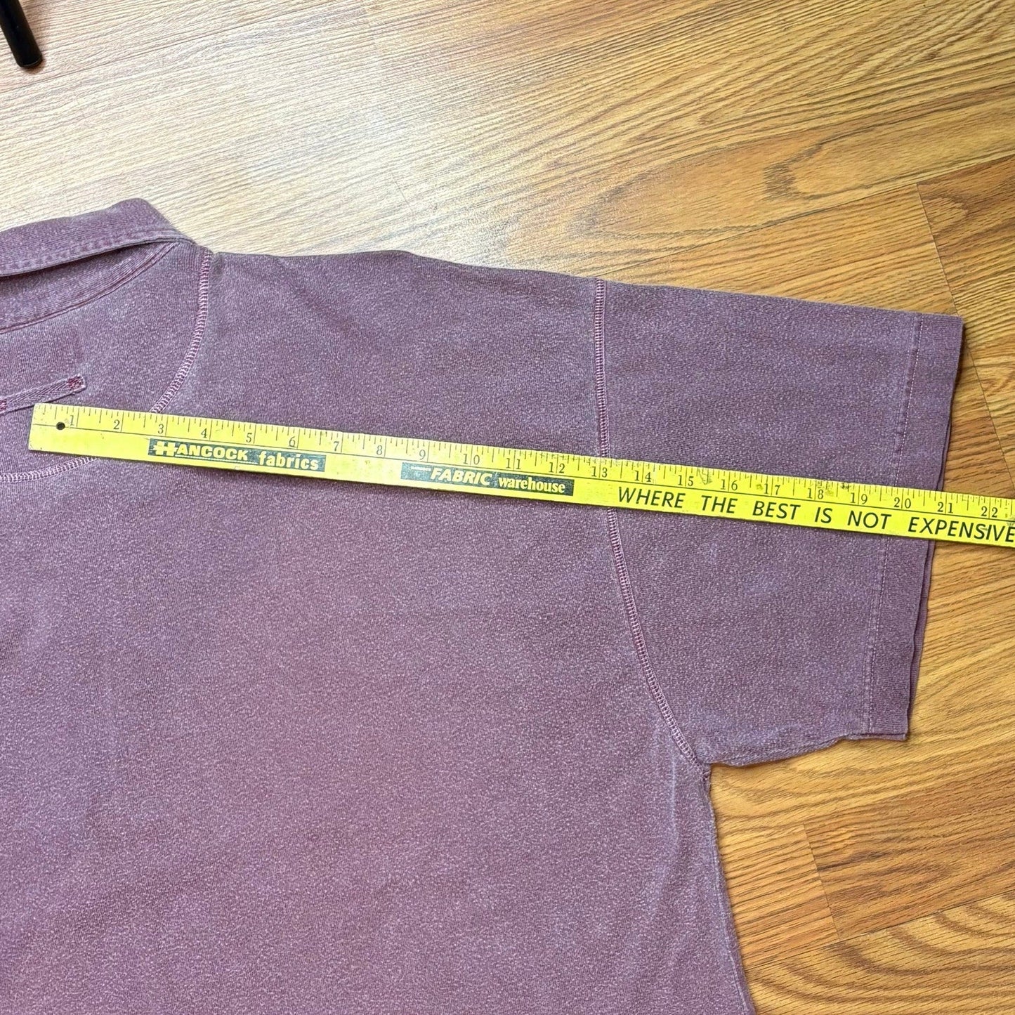 Vintage Y2K Abercrombie & Fitch Garment Dyed Purple Polo Shirt Mens XL Tall Fade - MST GoodsAbercrombie & Fitch Co.