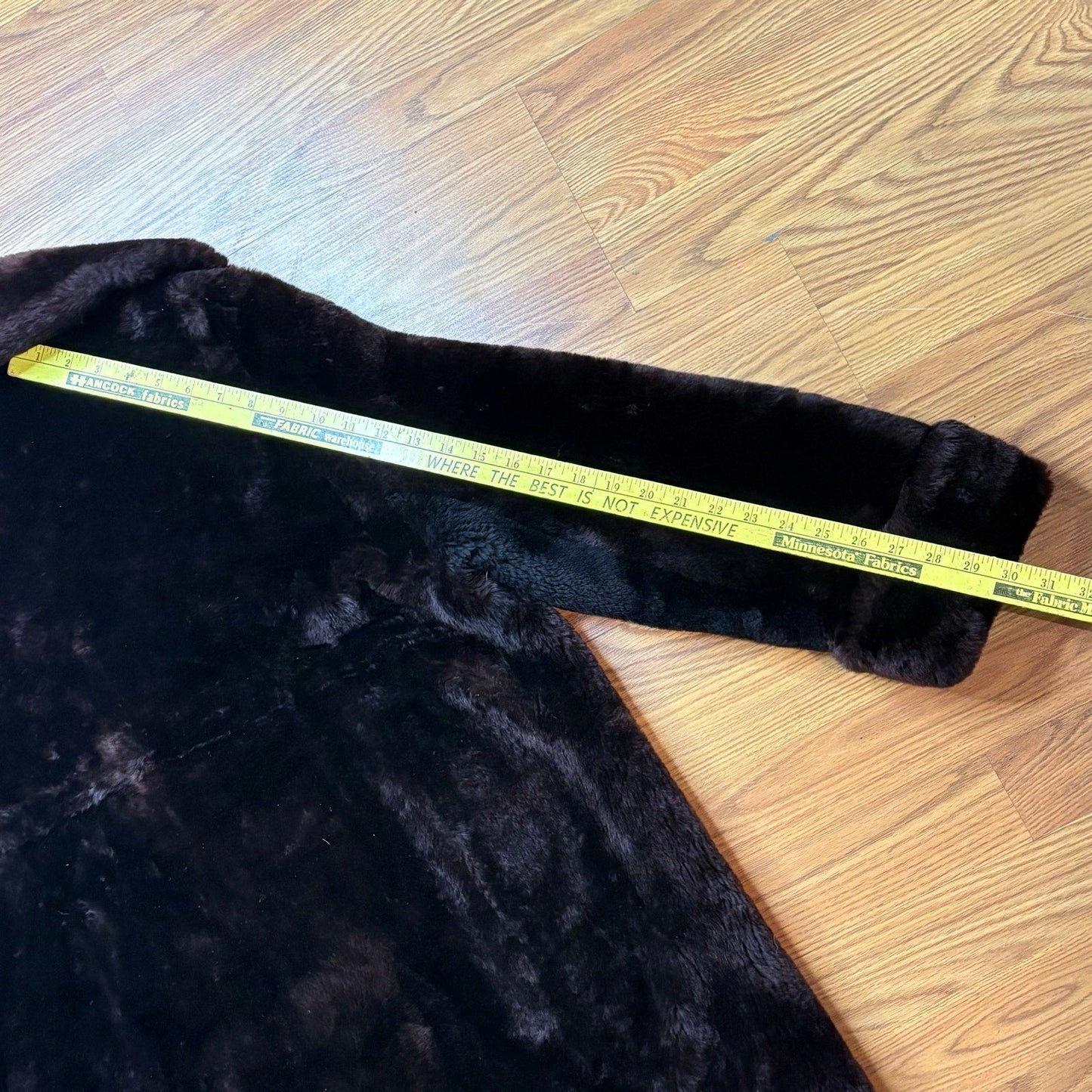 Vtg 1960s Lloyds Furs Denver Mouton Fur Coat Womens XL Brown Genuine Fur Long - MST GoodsVintage