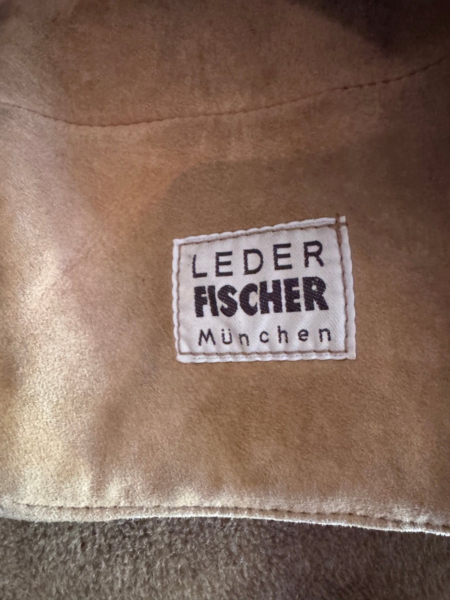Vtg Leder Fischer Shearling Sheepskin Rancher Coat - MST GoodsVintage