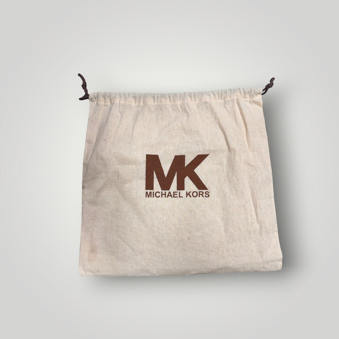 Vtg Y2k Michael Kors Heidi Clutch Genuine Leather Aubergine MSRP $178 Dust Bag - MST GoodsVintage