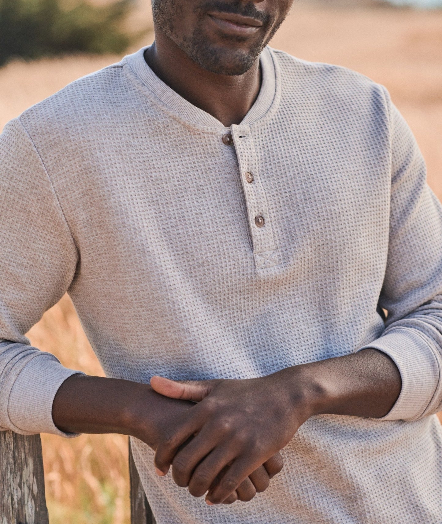 Waffle Henley - MST GoodsMarine Layer