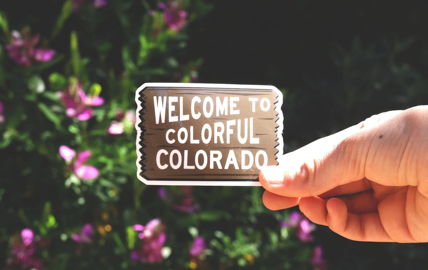Welcome to Colorful Colorado Sticker | Waterproof, UV protected Decal | CO State Roadside Sign - MST GoodsSquatchy