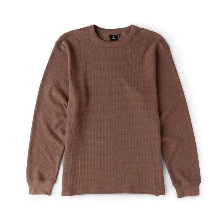 Well Worn Thermal Long Sleeve Tee in Faded Brown
