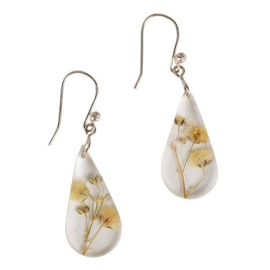 White Rain Flower Earrings - MST GoodsTen Thousand Villages