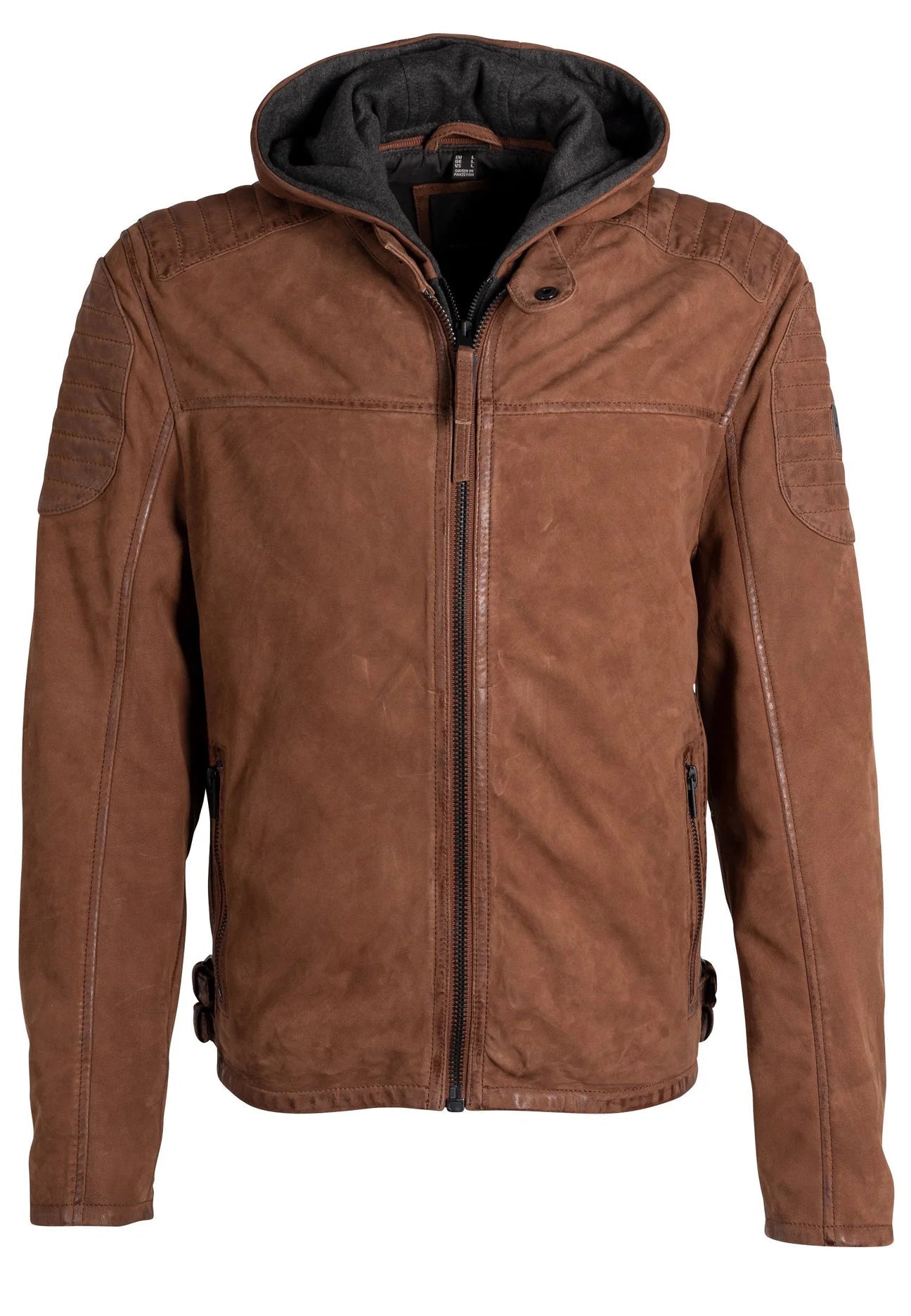 Xilo Cognac Lambskin Leather Jacket Regular Fit - MST GoodsMauritius