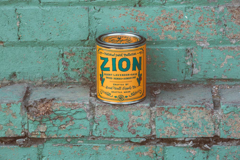 Zion National Park Candle - MST GoodsGood & Well Supply Co.
