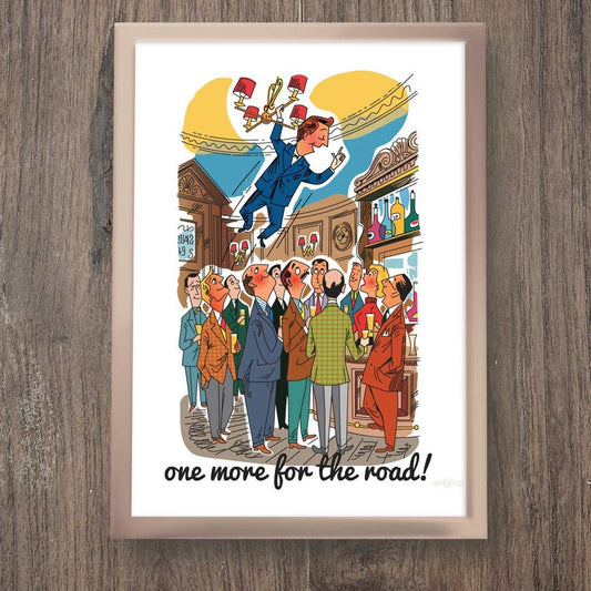 11'' x 14'' One More For The Road Print