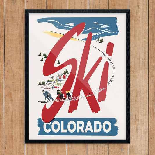 11'' x 14'' Ski Colorado Print