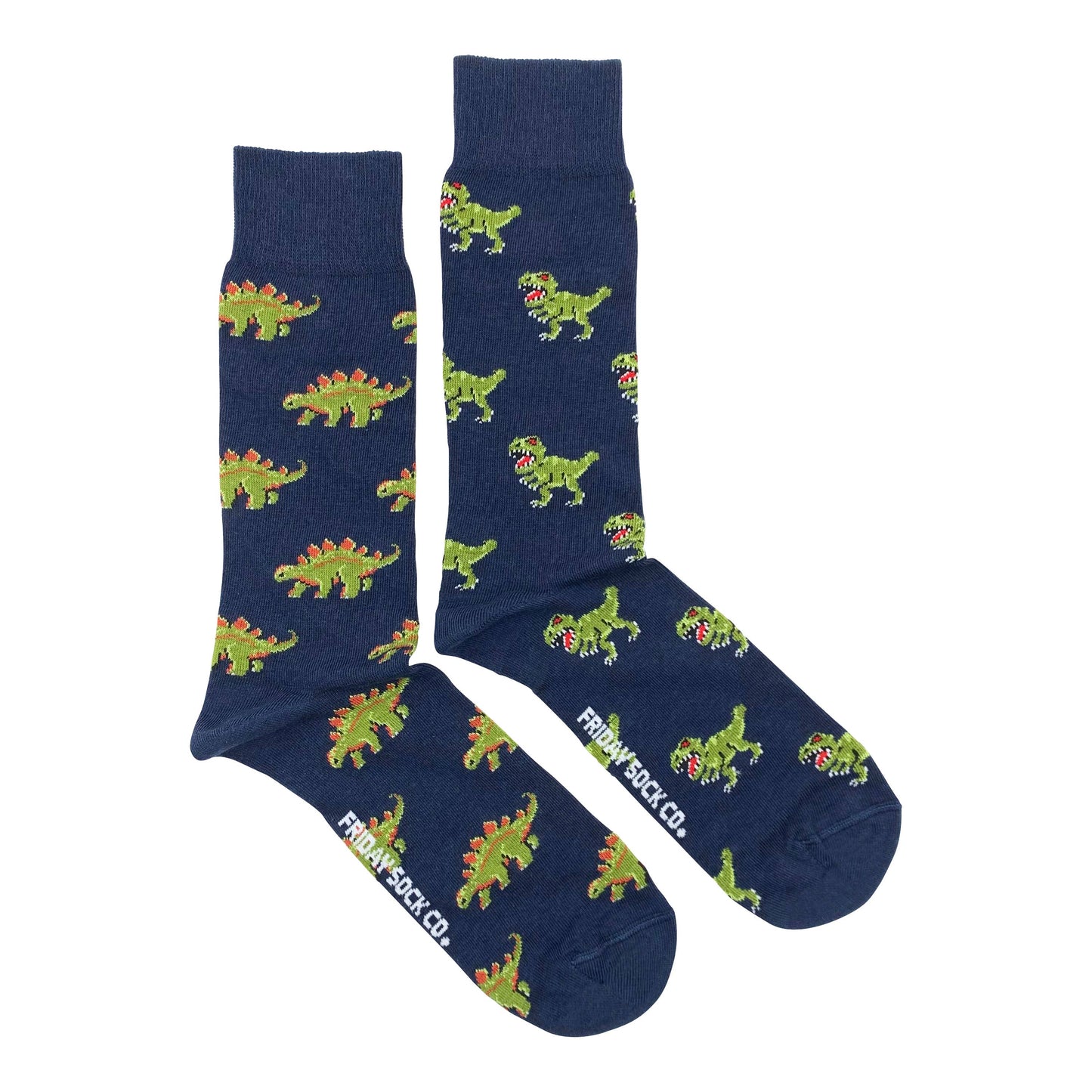 Men's Socks | Green Dinosaurs | Mismatched Socks