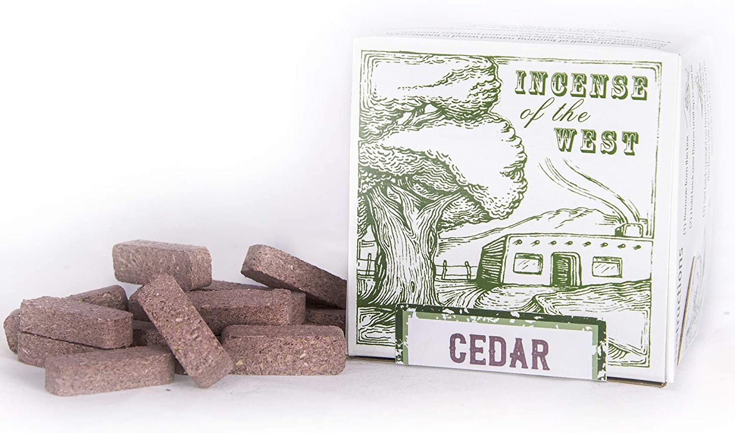 40 Count Natural Wood Incense Bricks - MST GoodsIncenseIncienso