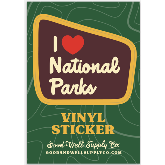 I Heart Parks Vinyl Sticker