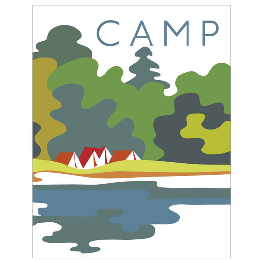 2.5'' x 3.5'' Camp Colorful Campsite Magnet