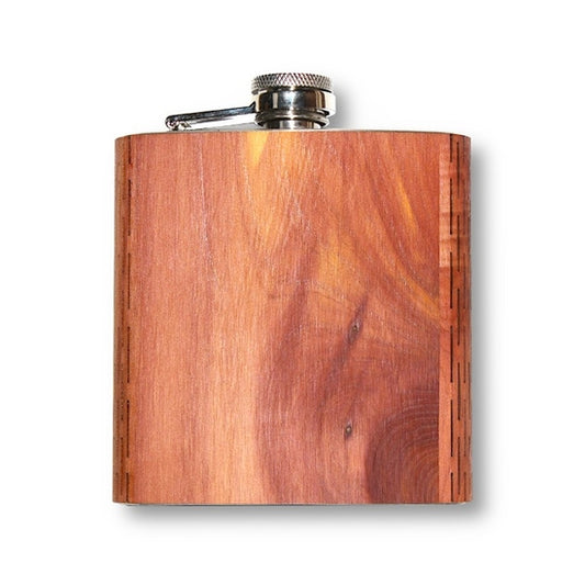 6 oz. Wooden Hip Flask | Aromatic Cedar