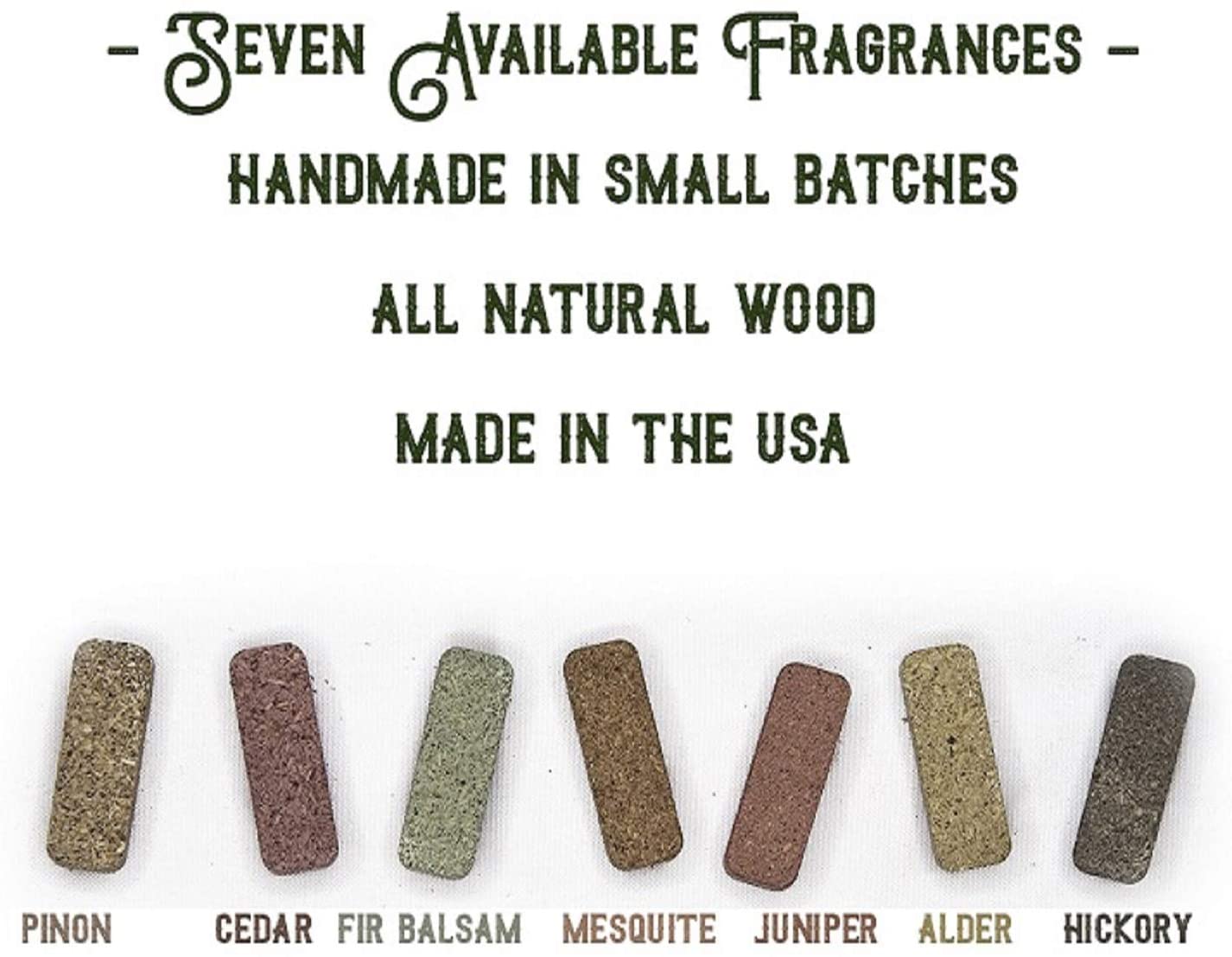 7 Scent Sampler Natural Wood Incense - MST GoodsIncense BricksIncienso