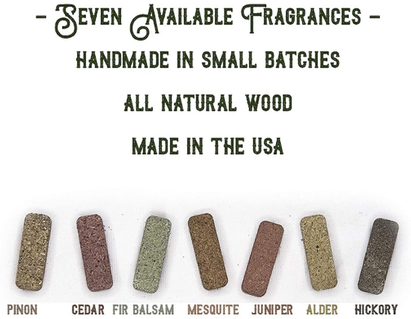 7 Scent Sampler Natural Wood Incense