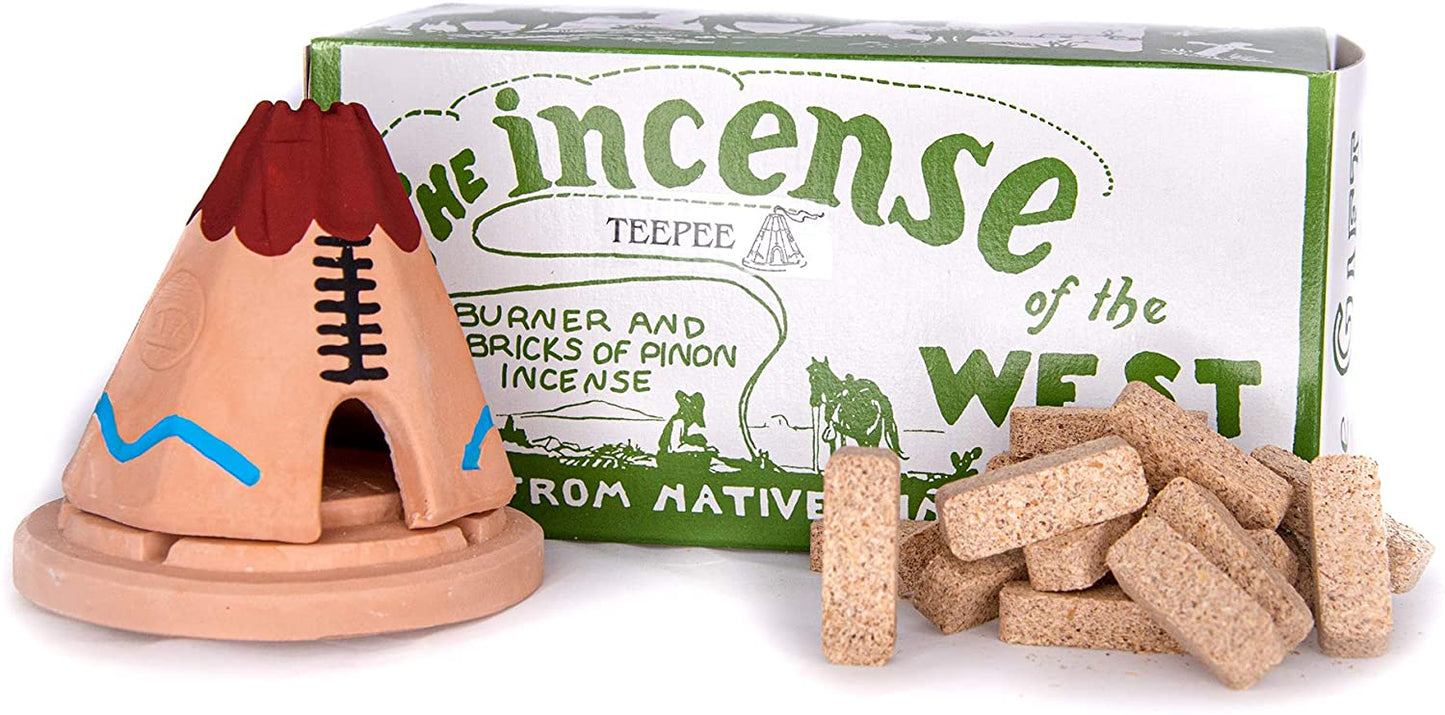 Teepee Natural Wood Incense Burner