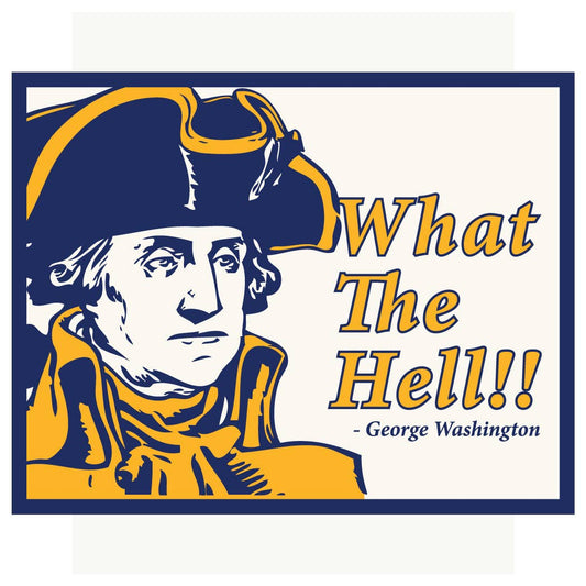 2.5'' x 3.5'' George Washington What The Hell Magnet