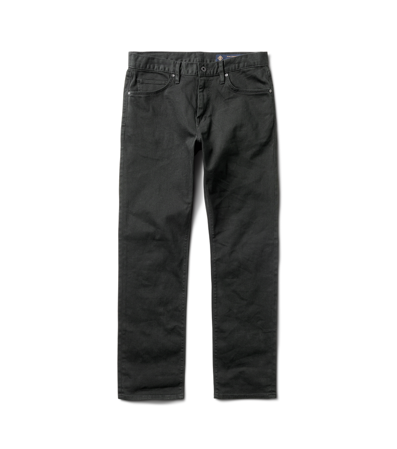 Roark HWY 128 Straight Fit Broken Twill Jeans - Black