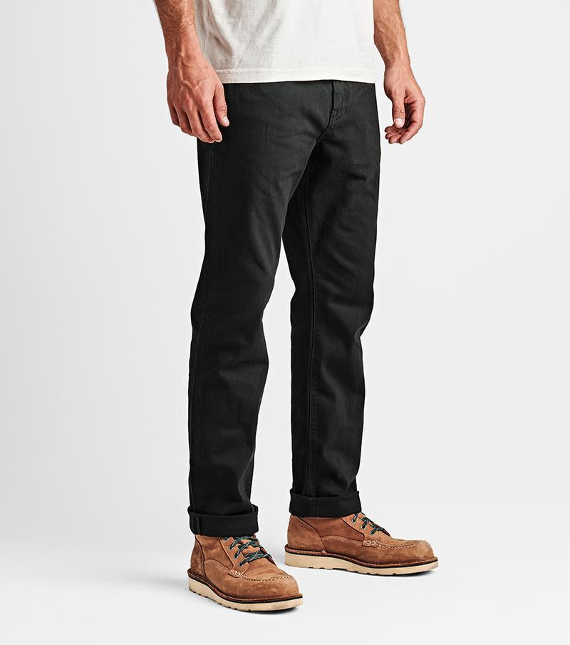 Roark HWY 128 Straight Fit Broken Twill Jeans - Black