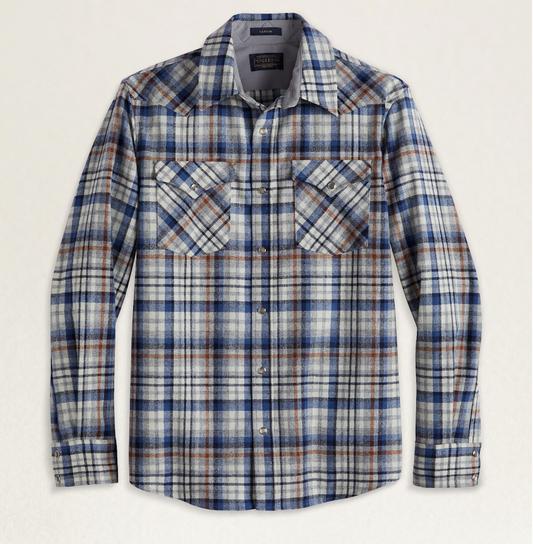 Men's Plaid Snap-Front Western Canyon Shirt