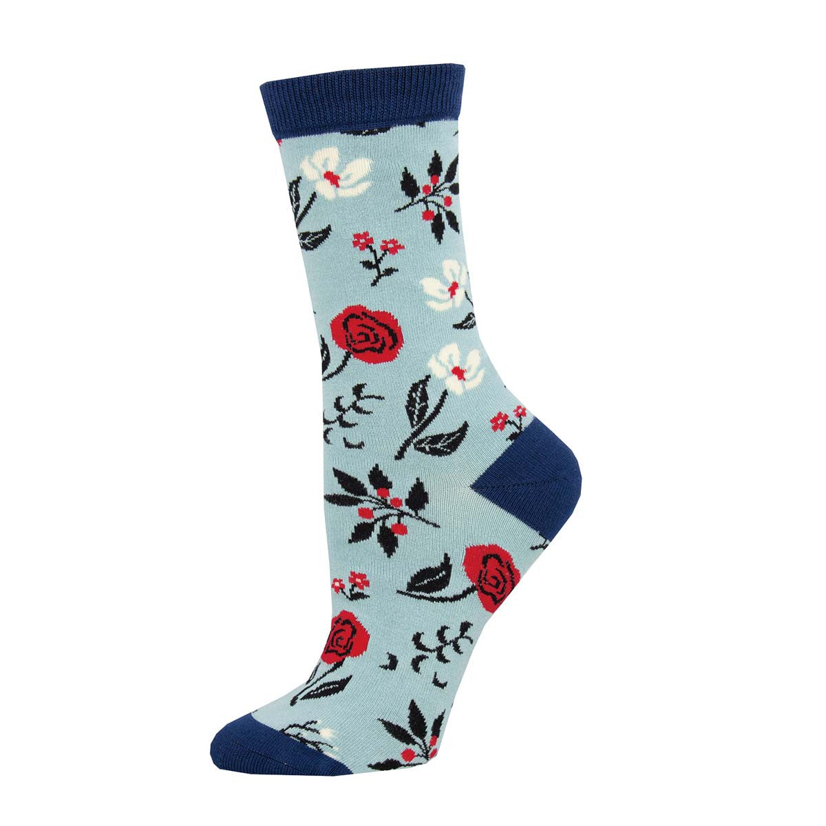 Floral Motif Socks - Women's