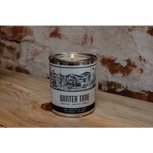 Winter Time Candle - Frosted Juniper