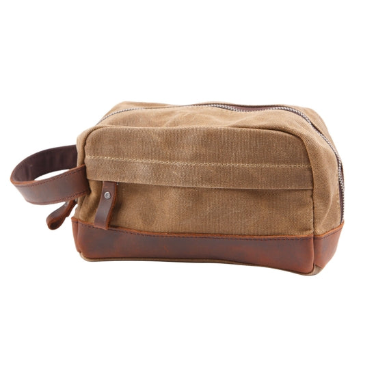 Waxed Canvas and Leather Dopp Kit
