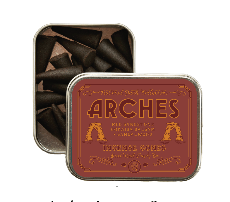 Arches Incense - Red Sandstone, Copaiba Balsam, & Sandalwood - MST GoodsGood & Well Supply Co.