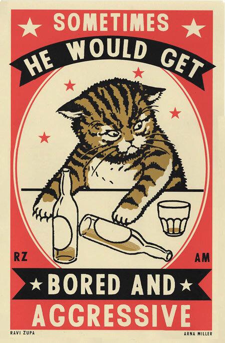 Bored and Aggressive - MST GoodsArt PrintArna Miller