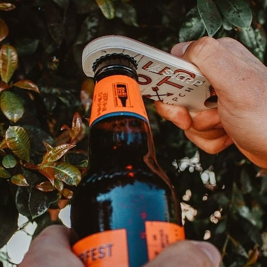 Upcycled Snowboard Bottle Opener