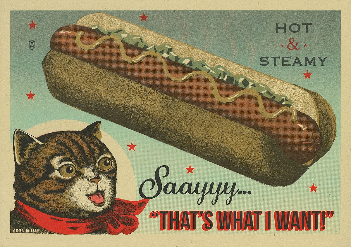 Cat Hotdog - MST GoodsPosterArna Miller