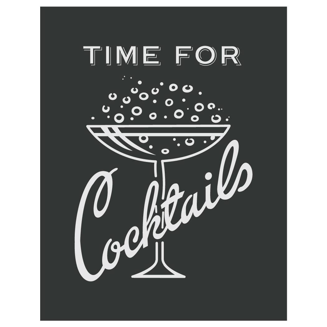 2.5'' x 3.5'' Time for Cocktails Magnet