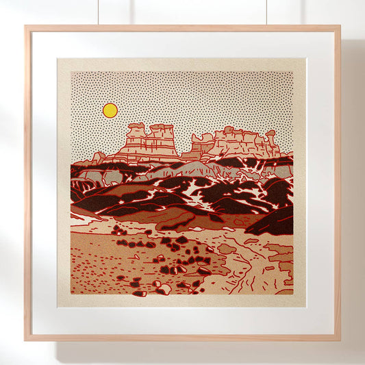 Desert Mountain 12 12x12 - MST GoodsDecorative StickersCaroline Clark