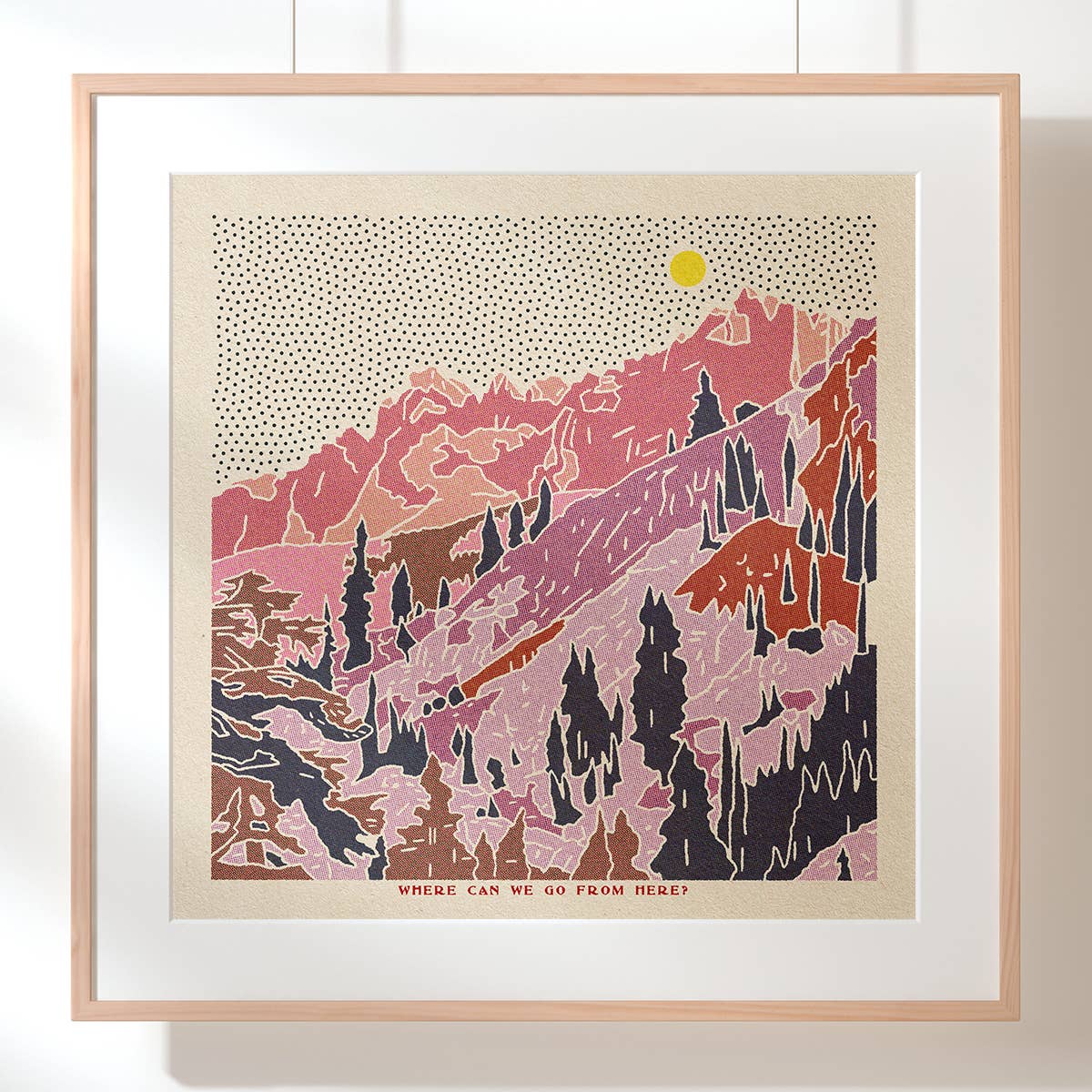 Desert Mountain 13 12x12 - MST GoodsArt PrintCaroline Clark