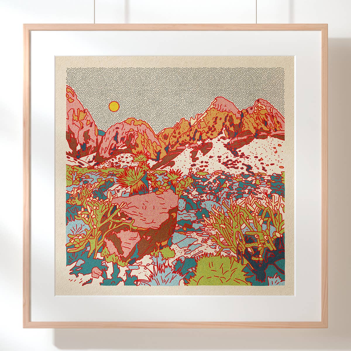 Desert Mountain 29 12x12 - MST GoodsArt PrintCaroline Clark