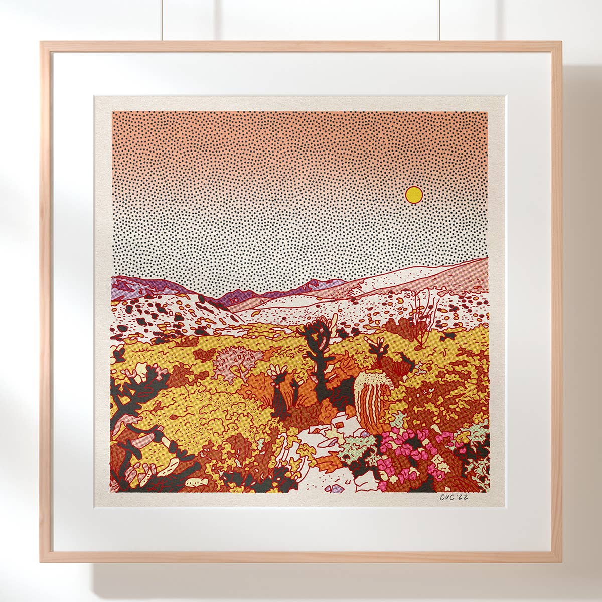 Desert Mountain 32 12x12 - MST GoodsArt PrintCaroline Clark