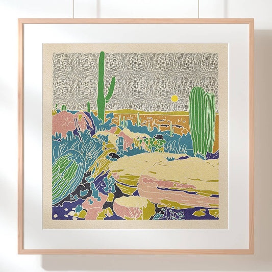 Desert Mountain 33 12x12 - MST GoodsArt PrintCaroline Clark